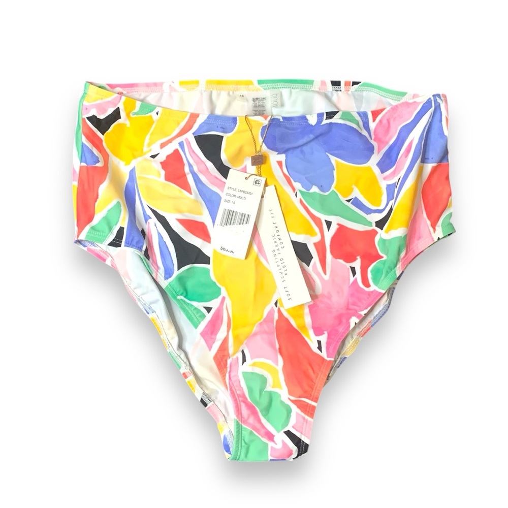 Beyond Control Swimwear Womens High Waist Swim Bottom Separates SZ 16